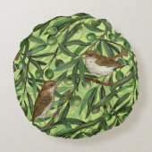 オリーブの木のナイチンゲール2 ラウンドクッション (裏面)