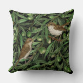 オリーブの木のナイチンゲール3 クッション (正面)