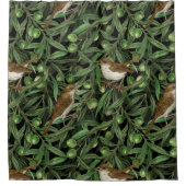 オリーブの木のナイチンゲール3 シャワーカーテン (正面)