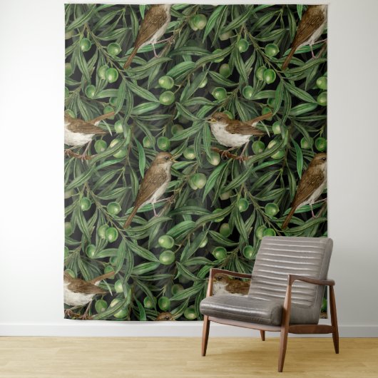 オリーブの木のナイチンゲール3 タペストリー (インサイチュ)