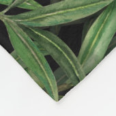 オリーブの木のナイチンゲール3 フリースブランケット (角)