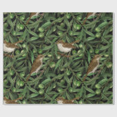 オリーブの木のナイチンゲール3 ラッピングペーパー (フラット)