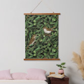 オリーブの木のナイチンゲール3 吊り下げ型タペストリー (寝室)