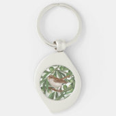 オリーブの木のナイチンゲール キーホルダー (正面)