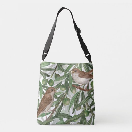 オリーブの木のナイチンゲール クロスボディバッグ (裏面)