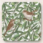 オリーブの木のナイチンゲール コースター (正面)
