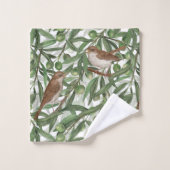 オリーブの木のナイチンゲール バスタオルセット (ウォッシュタオル)