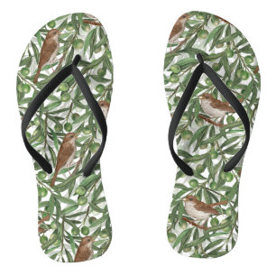 オリーブの木のナイチンゲール ビーチサンダル