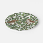 オリーブの木のナイチンゲール ペーパープレート (アングル)