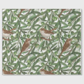 オリーブの木のナイチンゲール ラッピングペーパー (フラット)