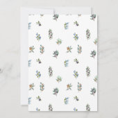 オリーブの木の枝は結婚テーブルの番号 招待状 (裏面)