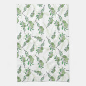 オリーブの木の枝 キッチンタオル (縦)