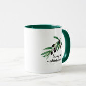 オリーブの木の枝:生きる地中海のこと マグカップ (正面右)