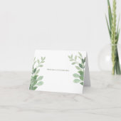 オリーブの木の水の結婚色 ノートカード (正面)