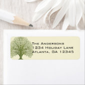 オリーブの木の渦巻きラベル ラベル (インサイチュ)