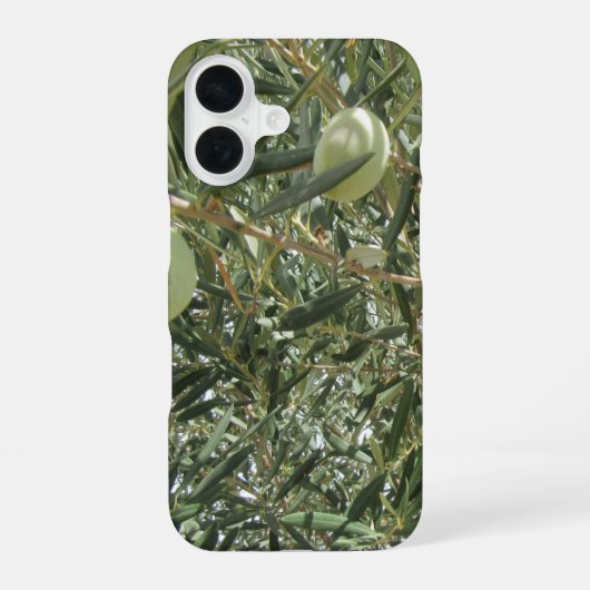 オリーブの木の葉 iPhone 16ケース (裏面)