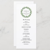 オリーブの木立ち | ラスティックな結婚式のプログラム プログラム (正面/裏面)