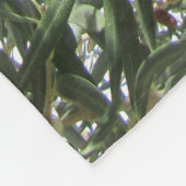 オリーブの木葉の フリースブランケット (角)