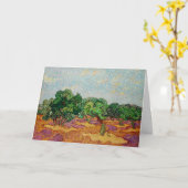 オリーブの木1889ビンセント・ヴァン・ゴッホ カード (黄色い花)