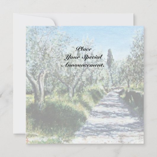 オリーブの木 招待状 (裏面)