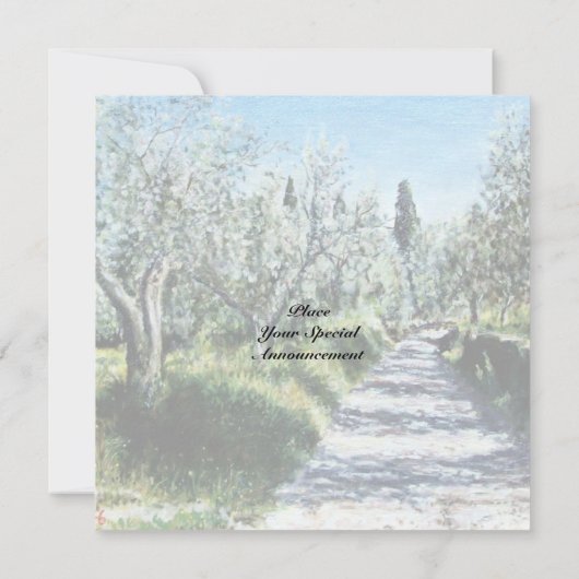 オリーブの木 招待状 (裏面)