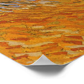 オリーブの木，黄色の空と太陽，ビンセント・ヴァン・ゴッホ ポスター (角)