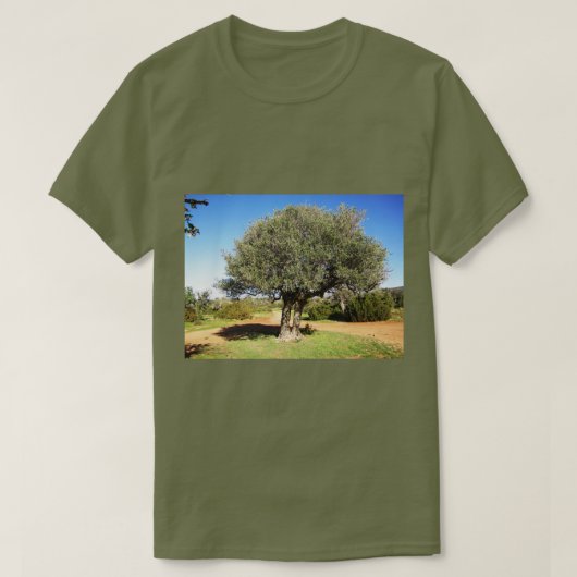 オリーブの木 Tシャツ (デザイン正面)