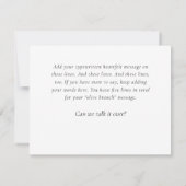 オリーブの枝すまないタイプ謝罪 ノートカード (裏面)