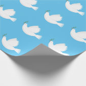 オリーブの枝で鳩 ラッピングペーパー (角)