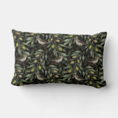 オリーブの枝とワルブラー ランバークッション (裏面)