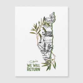 オリーブの枝に囲まれたマップ内の家