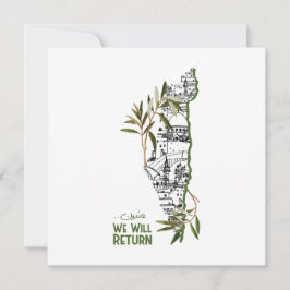 オリーブの枝に囲まれたマップ内の家