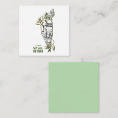 オリーブの枝に囲まれたマップ内の家 エンクロージャーカード (正面/裏面)