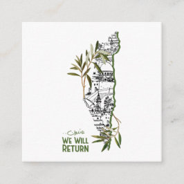 オリーブの枝に囲まれたマップ内の家 エンクロージャーカード