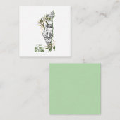 オリーブの枝に抱かれた地図内の家々 エンクロージャーカード (正面/裏面)