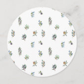 オリーブの枝のイタリアンboho丸いメニューカードプレート メニュー (裏面)