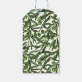 オリーブの枝のオフ白 ギフトタグ (正面)