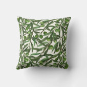 オリーブの枝のオフ白 クッション (裏面)