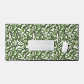 オリーブの枝のオフ白 デスクマット (キーボード&マウス)