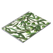 オリーブの枝のオフ白 ノートブック (左側)