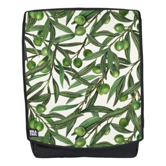 オリーブの枝のオフ白 バックパック (正面)