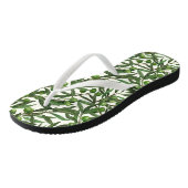 オリーブの枝のオフ白 ビーチサンダル (アングル)