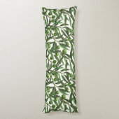 オリーブの枝のオフ白 ボディピロー (裏面 (縦))