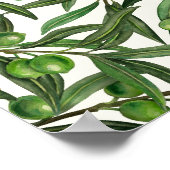 オリーブの枝のオフ白 ポスター (角)