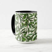 オリーブの枝のオフ白 マグカップ (正面左)