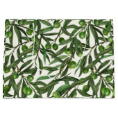 オリーブの枝のオフ白 ラージペーパーバッグ (正面)