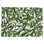 オリーブの枝のオフ白 ラージペーパーバッグ (裏面)