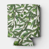 オリーブの枝のオフ白 缶クーラー (裏面)