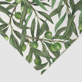 オリーブの枝のオフ白 薄葉紙 (詳細)