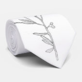 オリーブの枝のタイ ネクタイ (ロール)